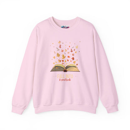Fall Into A Good Book Sweatshirt - MagicMerchEmporium