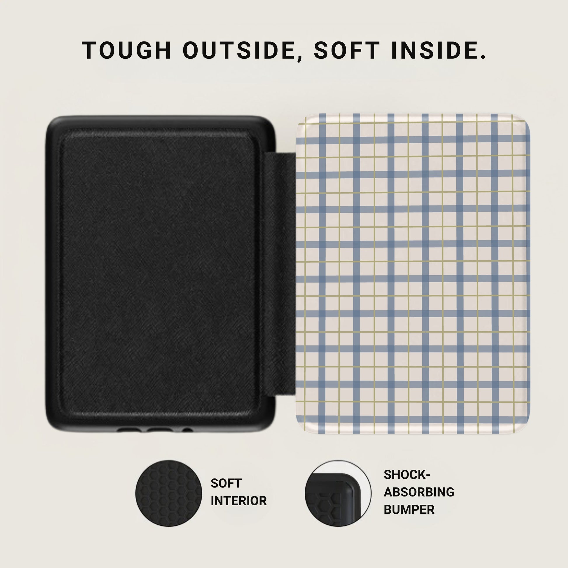 Tough Outside Soft Inside Shock-Absorbing Bumper Case