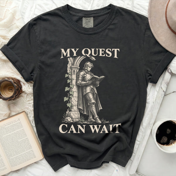 Quest Can Wait Tee in Black