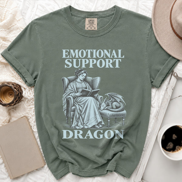 Emotional Support Dragon Tee in Moss
