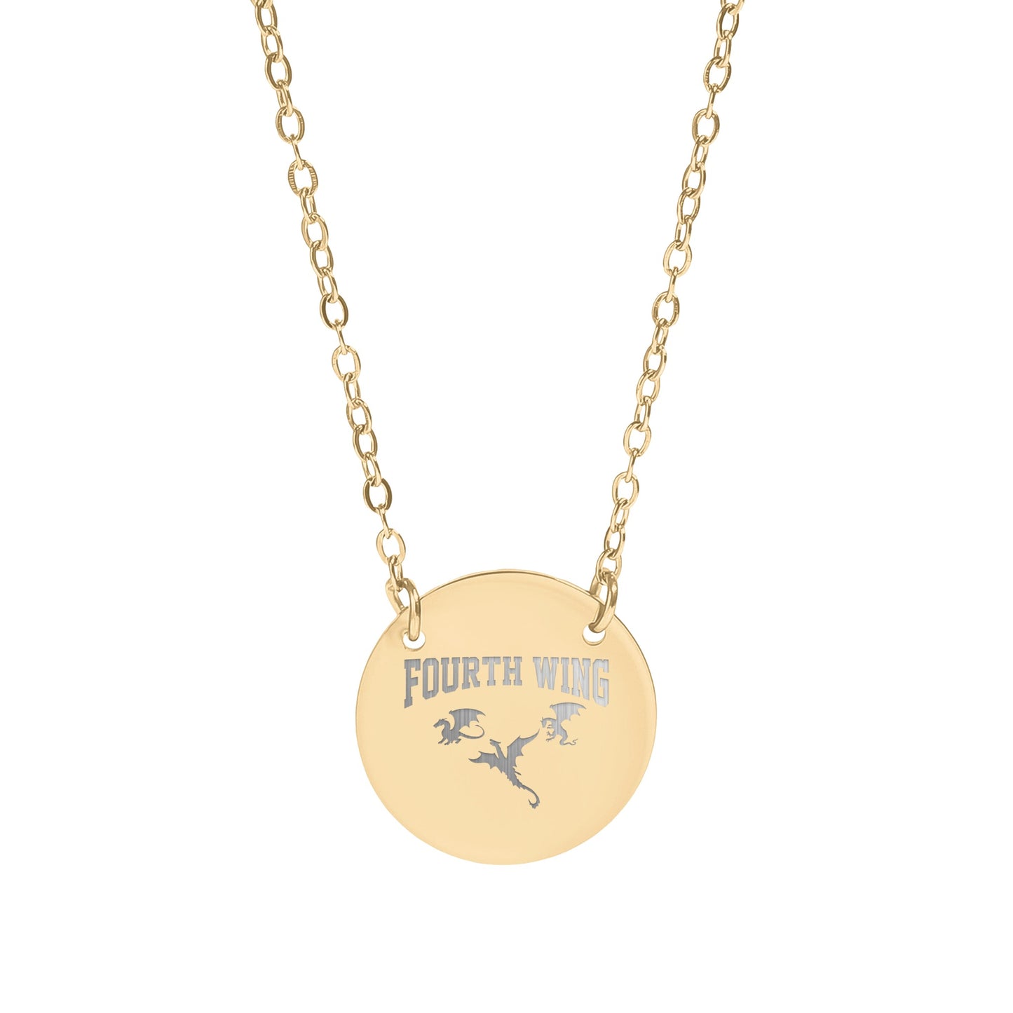 Elegant Fourth Wing Pendant Necklace Accessory