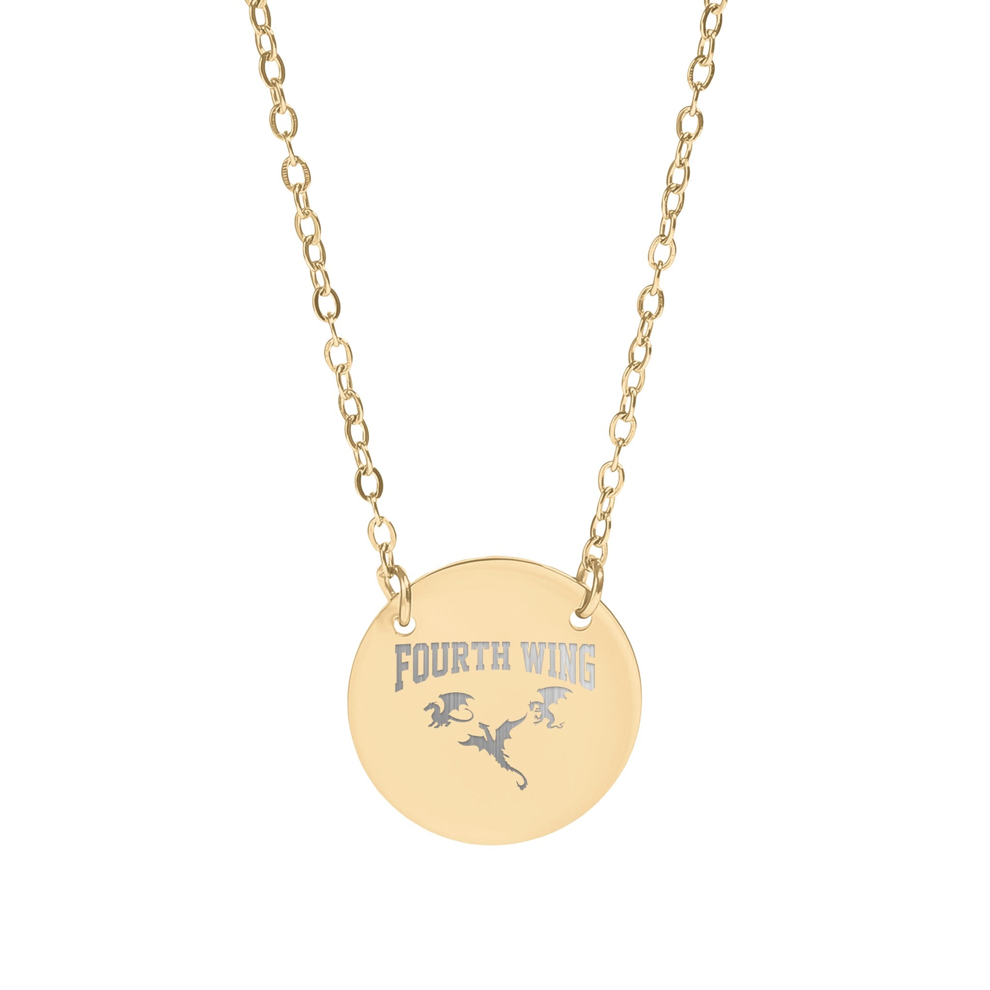 Elegant Fourth Wing Pendant Necklace Accessory