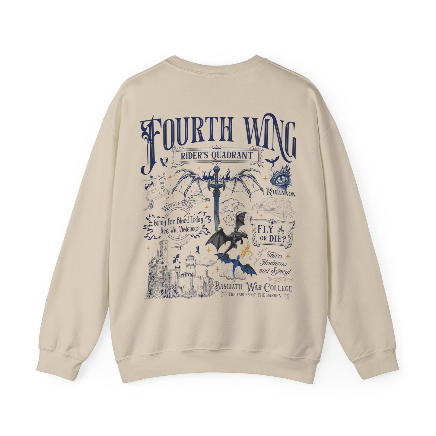 "Fourth Wing - Rider's Quadrant Sweatshirt - MagicMerchEmporium