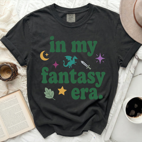 Whimsical Fantasy Era Tee in Black