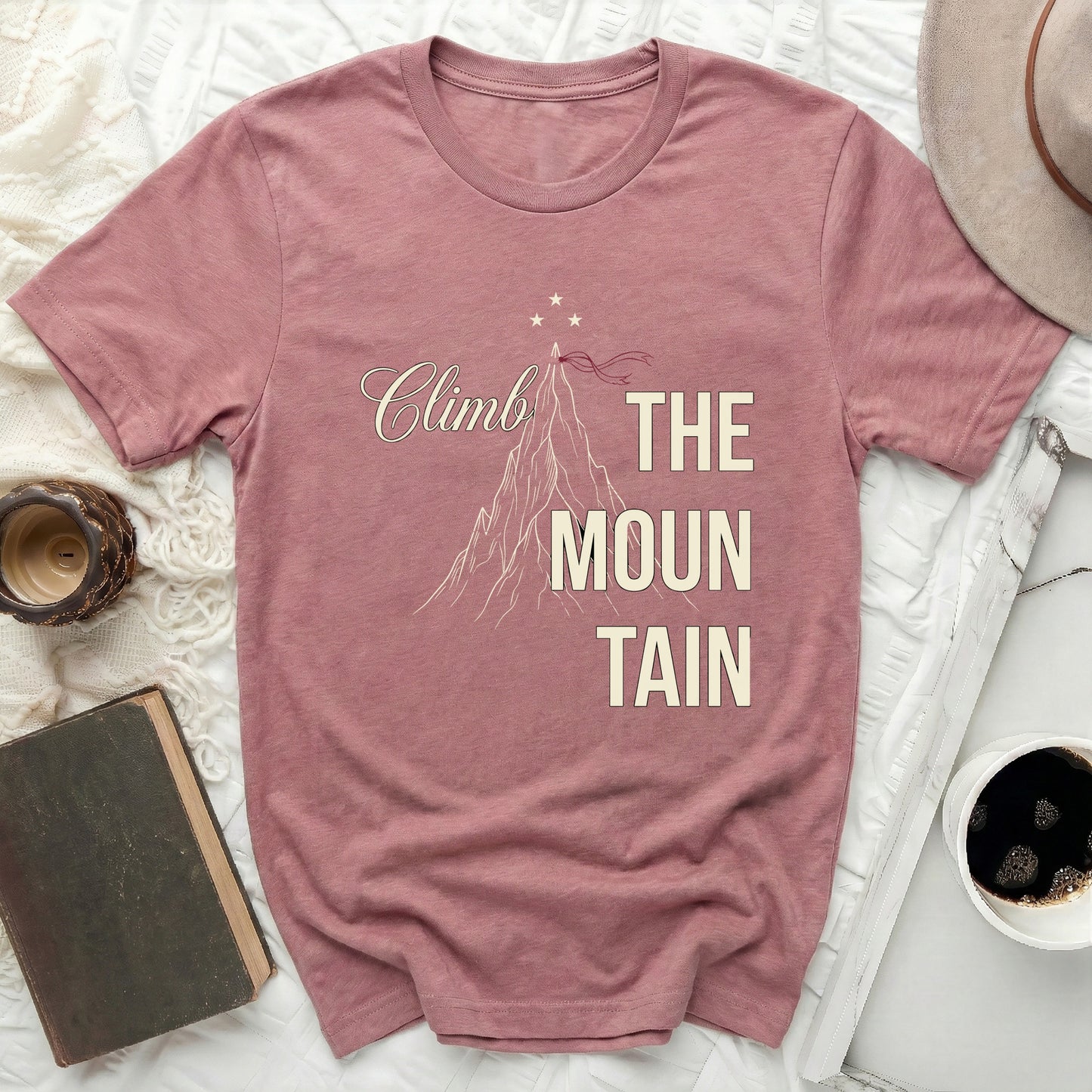 Climb THE MOUNTAIN Inspirational Graphic Tee product type

T-shirt
Graphic tee
Mountain design
Climb mountain
Inspirational shirt
Adventure top
Outdoor tee
Nature shirt
Explore design
Wanderlust
Dusty rose tee
Pink shirt
Motivational apparel
Hiking shirt
Travel shirt
Unique graphic
Casual tee
Everyday shirt
Summit shirt
Goal shirt