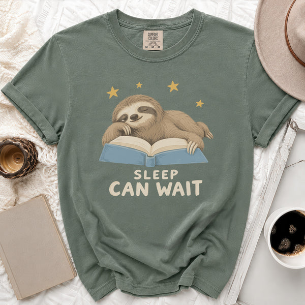 Sleep Can Wait Tee in Moss