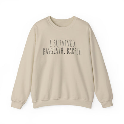 "I Survived Basgiath, Barely" Sweatshirt