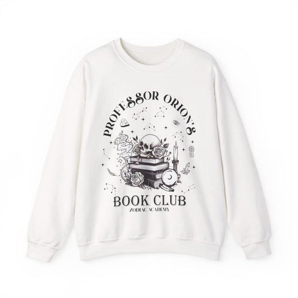 Professor Orion's Book Club Sweatshirt in White