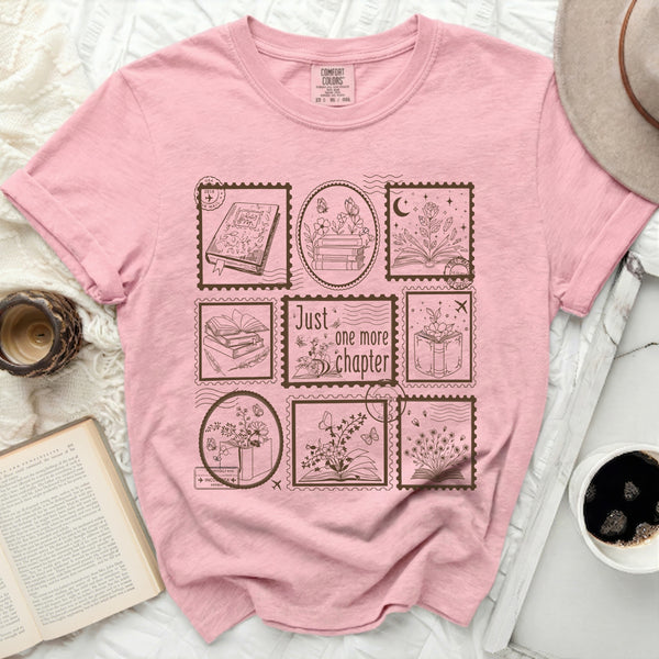 Just One More Chapter Stamp Tee in Blossom