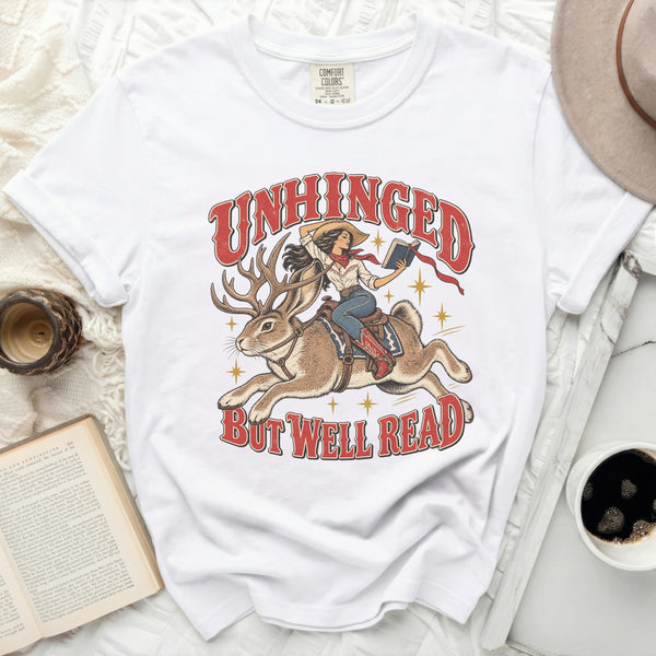 Unhinged Well Read Tee in White