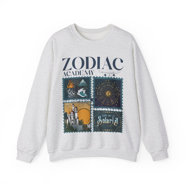 Zodiac Academy - Solaria Stamps Sweatshirt in Ash