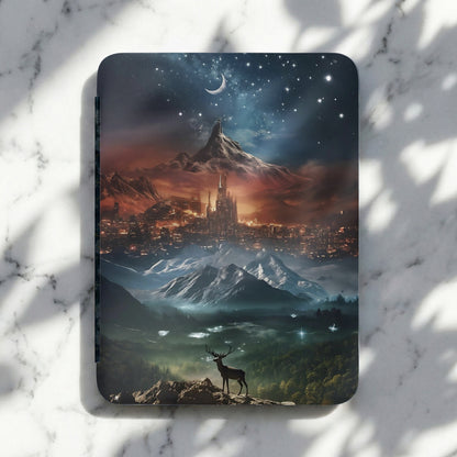 Mystical Stag Cityscape Moon Stars Fantasy product type