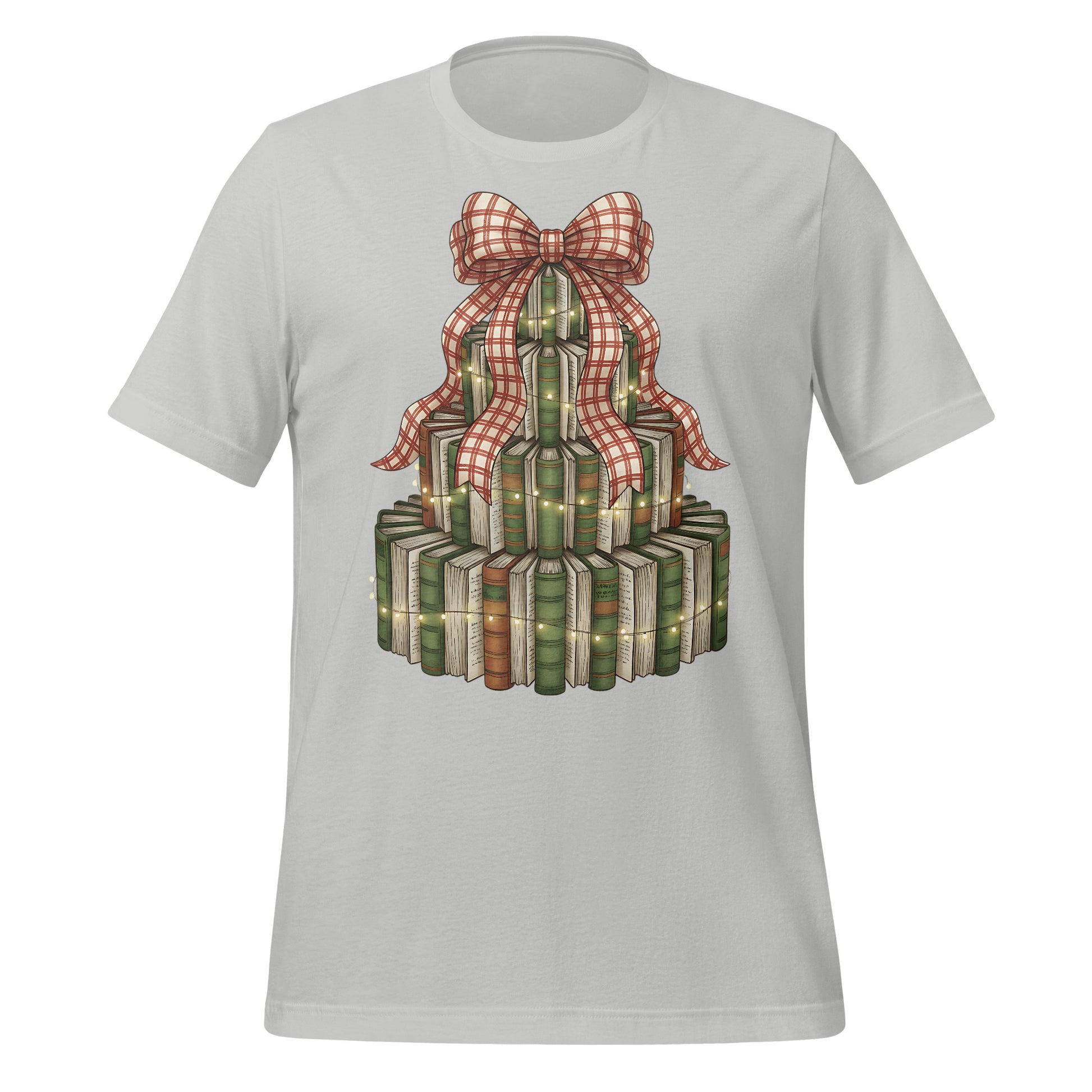 Stack of Books with Plaid Bow Shirt