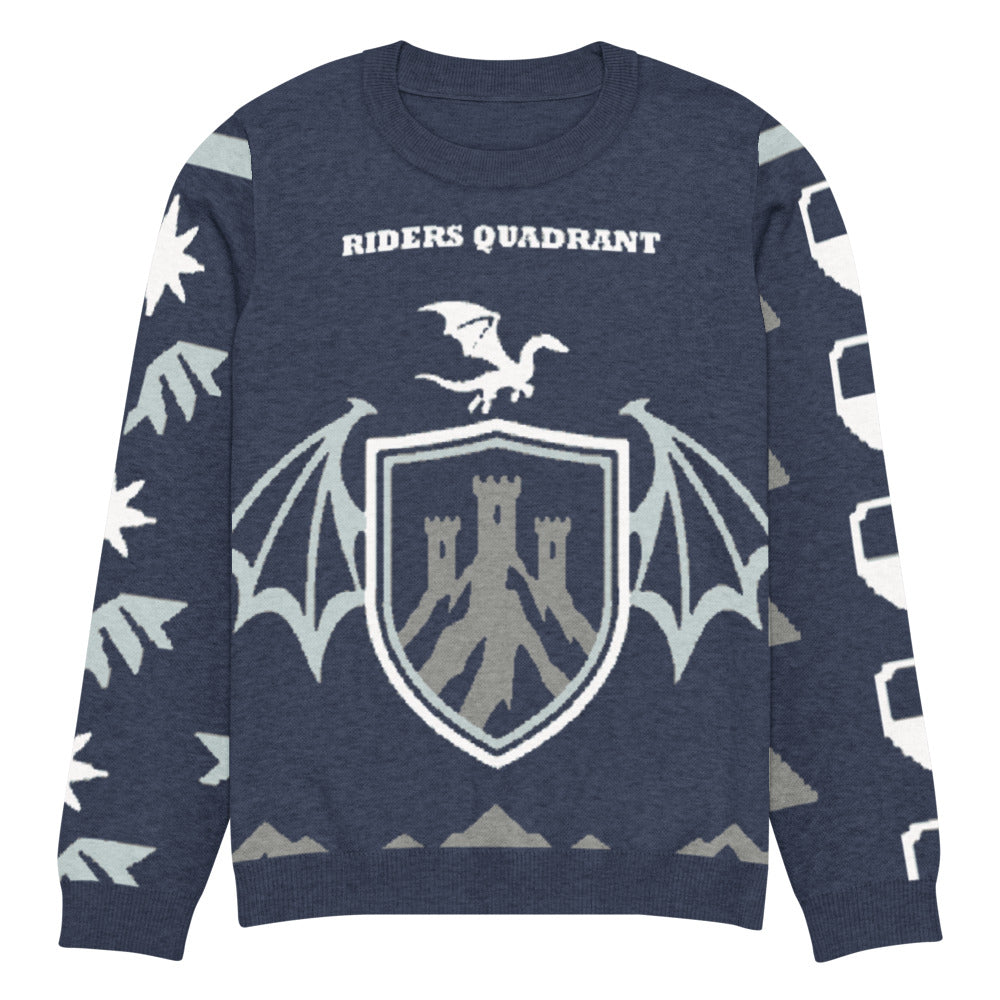 Riders Quadrant knitted sweater, flat front