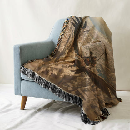 Soar with the rukhin Woven Blanket