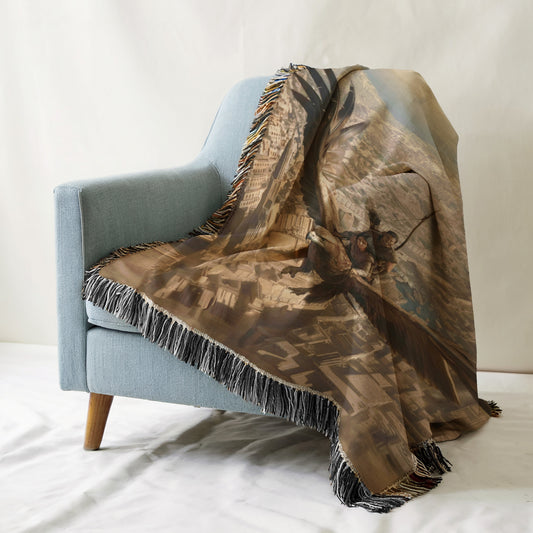 Soar with the rukhin Woven Blanket