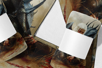 Illustrated Art Fantasy Character Print Bedding Set