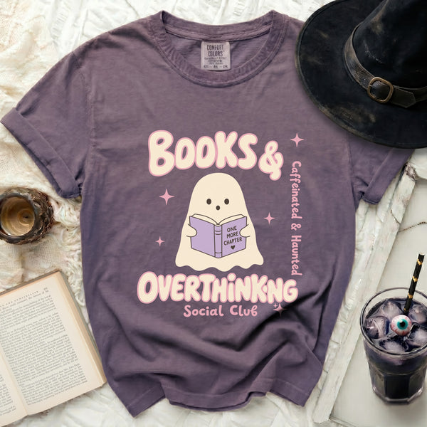 Overthinking Ghost Tee in Grape