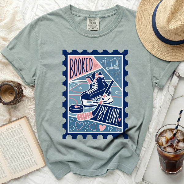 Booked by Love Hockey Fan Tee in Bay