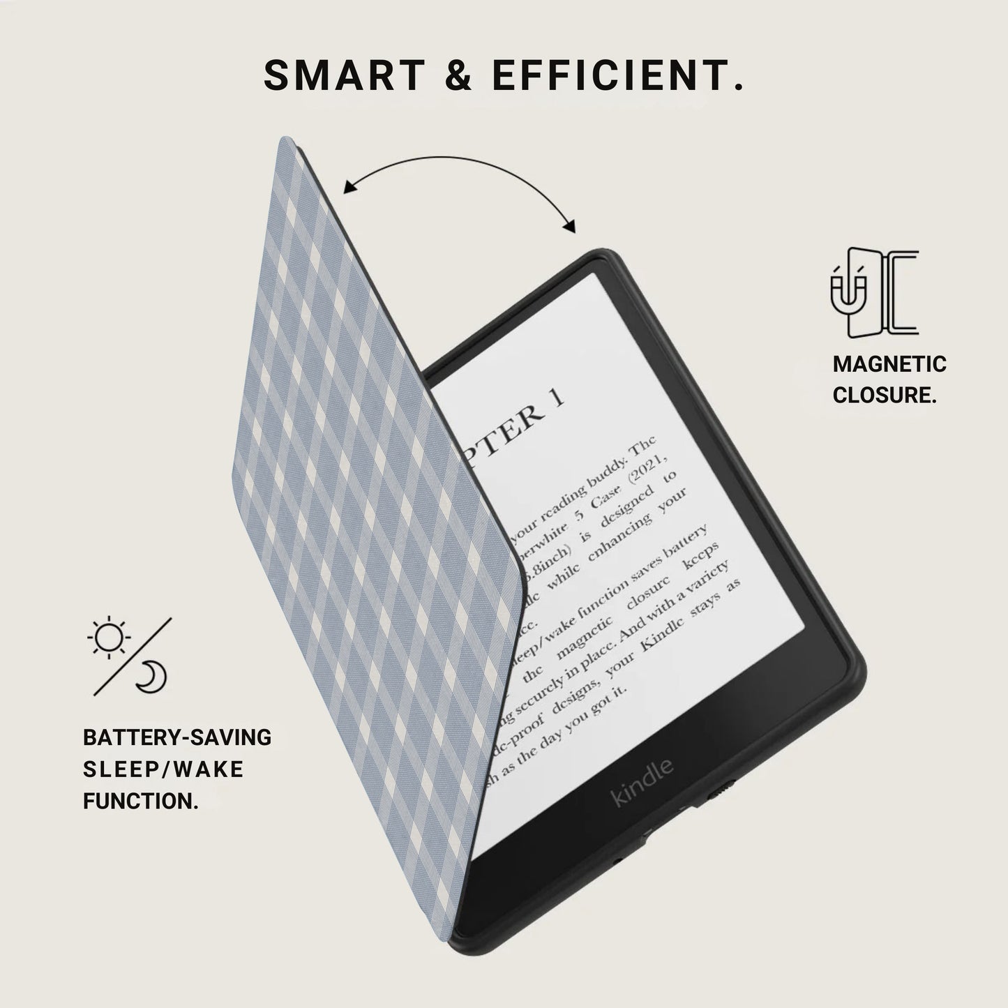 Smart & Efficient Battery-Saving Sleep/Wake Kindle Cover