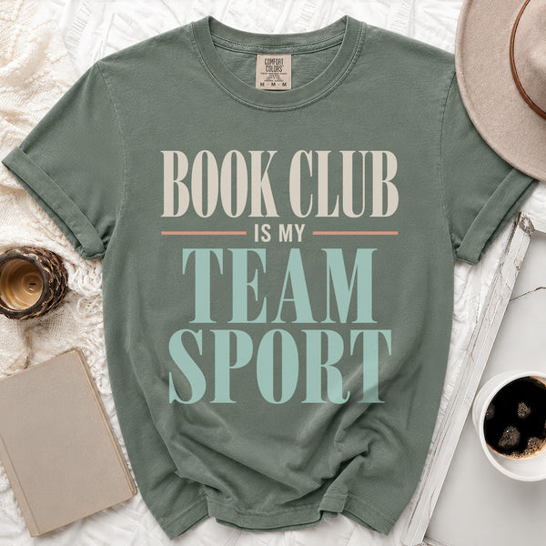 Book Club Team Sport Tee in Moss