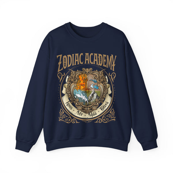 ZA Elements Crest Sweatshirt in Navy