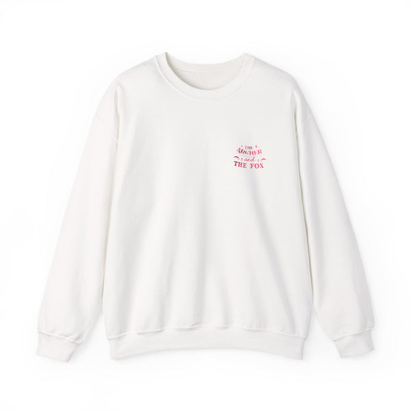The Archer and The Fox Enemies to Lovers Sweatshirt in White