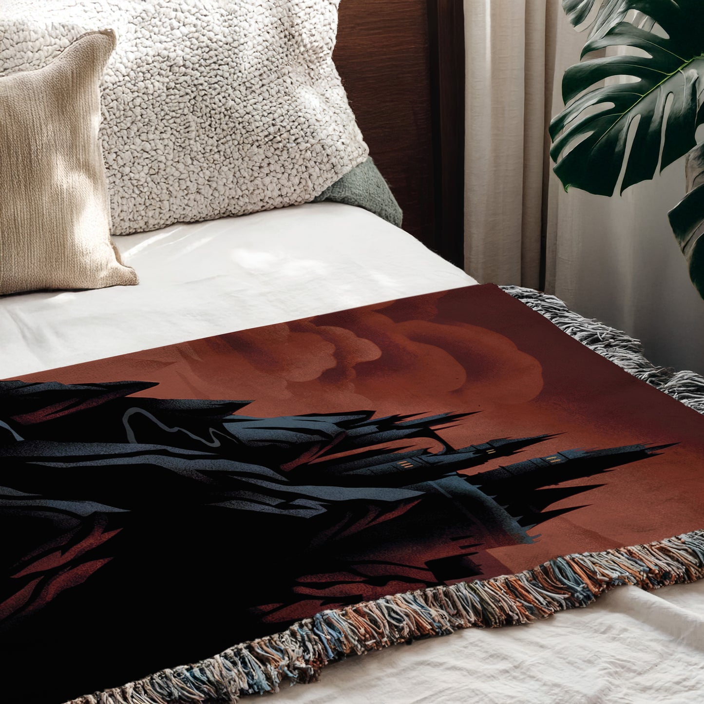 Queen of Shadows Woven Blanket