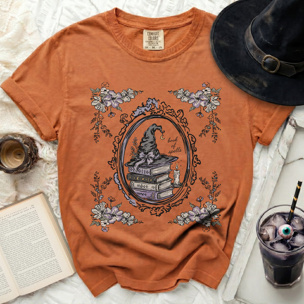 Book of Spells Tee in Yam