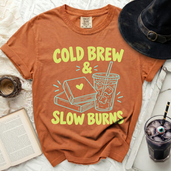 Cold Brew Slow Burns Tee in Yam