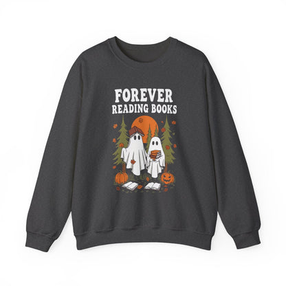 Forever Reading Books Ghosts Sweatshirt - MagicMerchEmporium