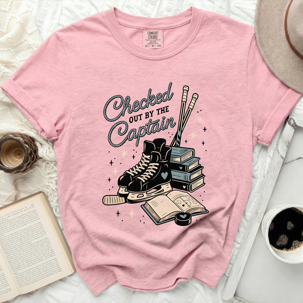 Captain's Checkmate Hockey Fan Tee in Blossom