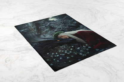 Enchanting Dragon And Lady Blanket
