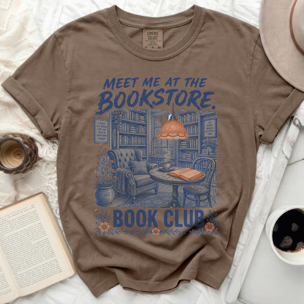 Bookstore Reading Nook Tee in Espresso