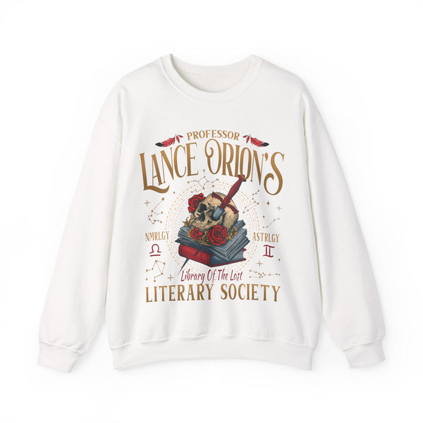 Lance Orion Literary Sweater in White