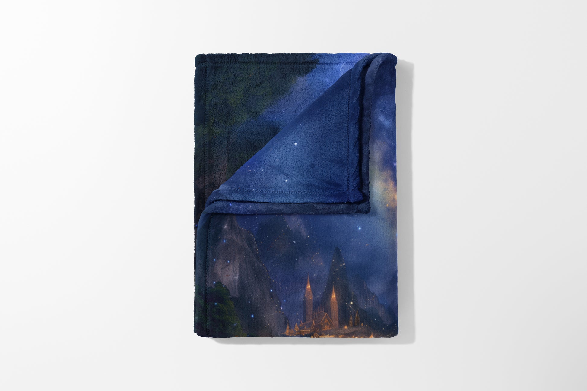 Enchanted Forest Night Scene Warm Cozy Blanket