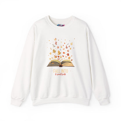Fall Into A Good Book Sweatshirt - MagicMerchEmporium