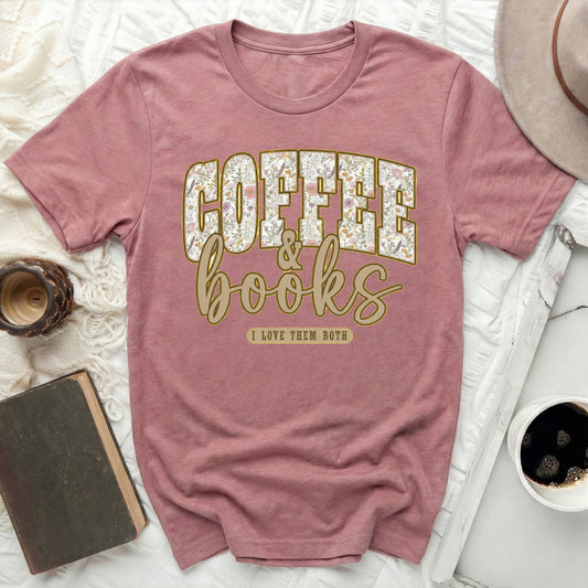 Coffee and Books I Love Them Both T-Shirt