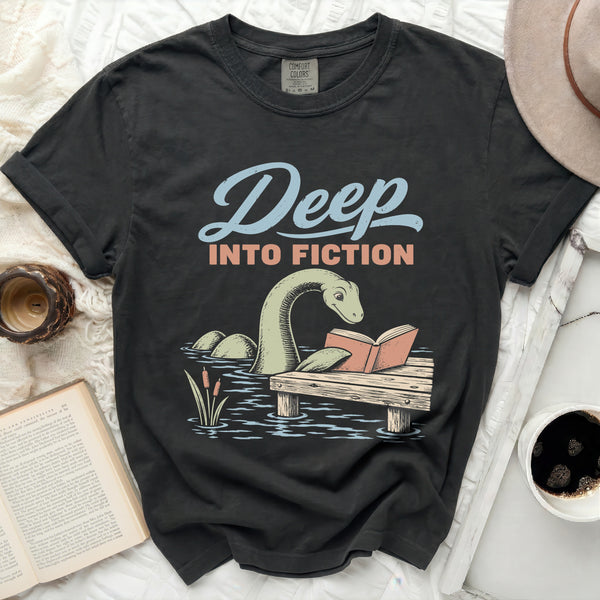 Deep Into Fiction Tee in Black