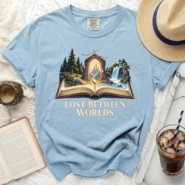 Lost Worlds Tee in Chambray