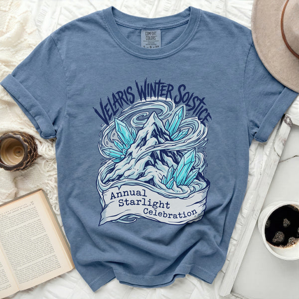 Starlight Velaris Solstice Tee in Blue Jean