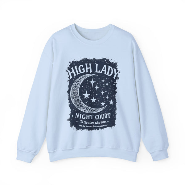 High Lady Moon Sweatshirt in Light Blue