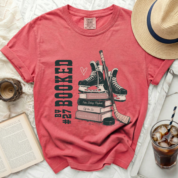 Booked for Hockey Romance Tee in Watermelon
