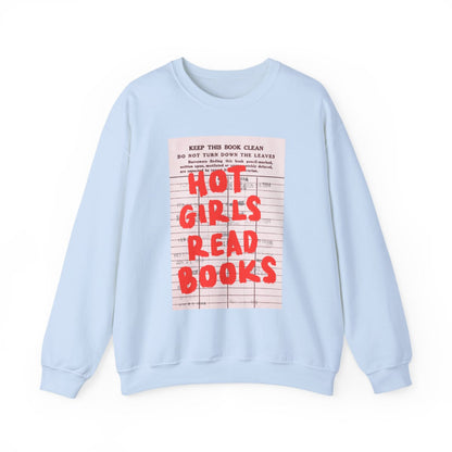 Hot Girls Read Books Graphic Sweater Pullover