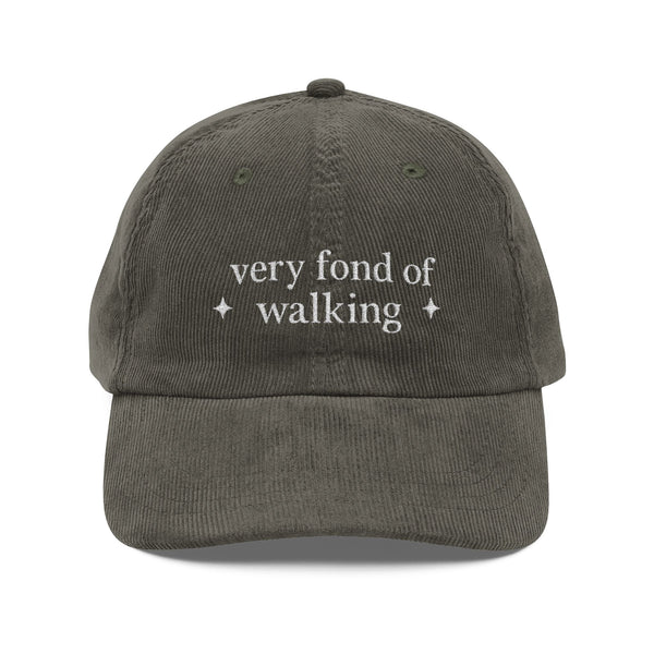 Very Fond of Walking - Vintage Corduroy Cap