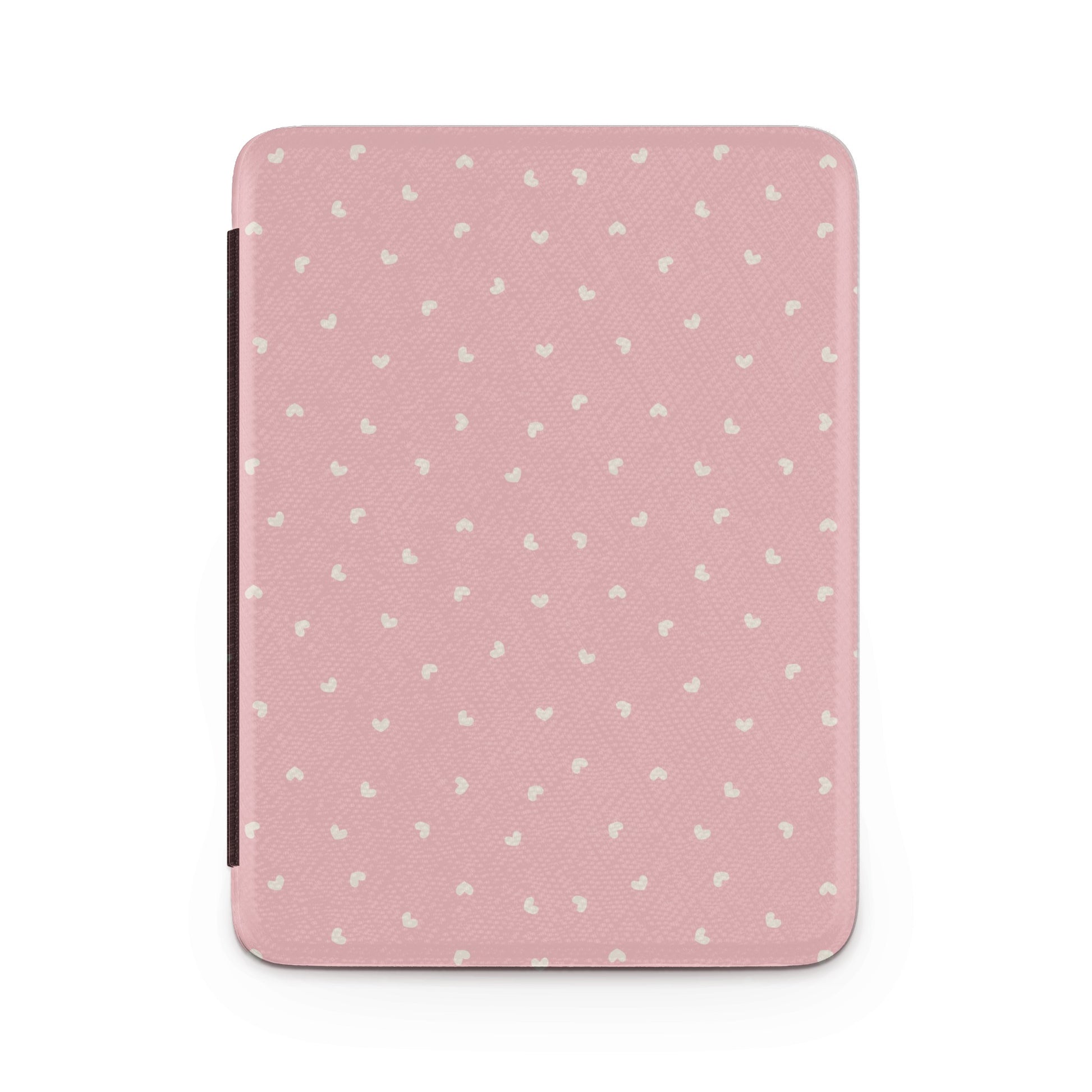Pink and White Polka Dot Patterned iPad Case