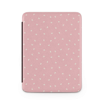 Pink and White Polka Dot Patterned iPad Case