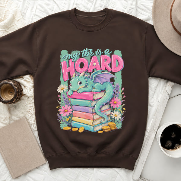 My TBR is a Hoard Dragon Sweatshirt in Dark Chocolate
