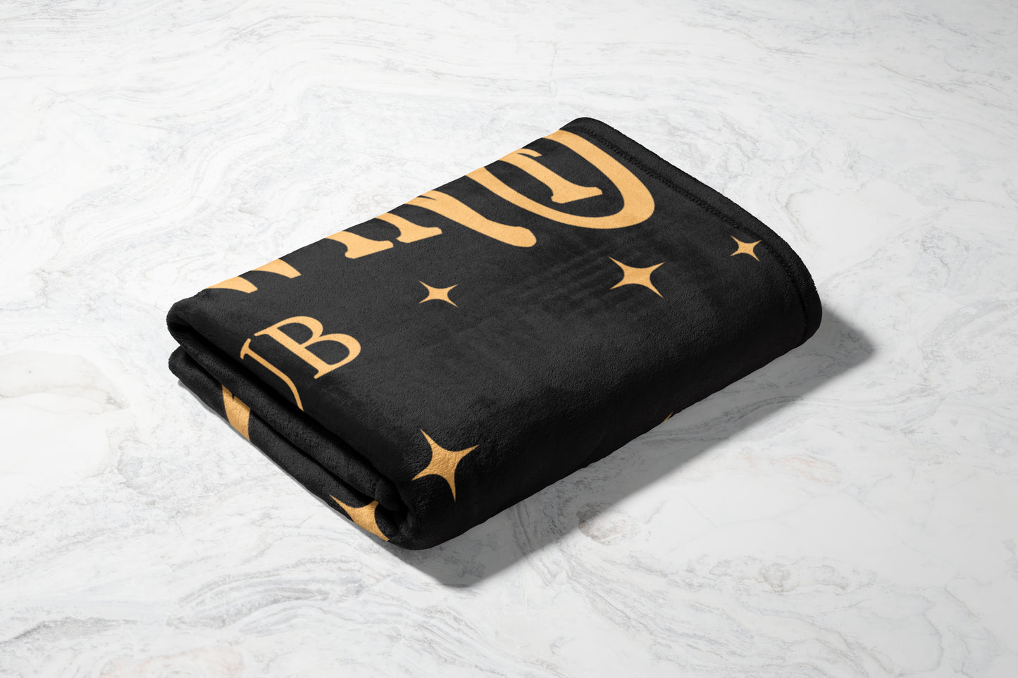 Luxury Dark Star Pattern Blanket for Cozy Comfort