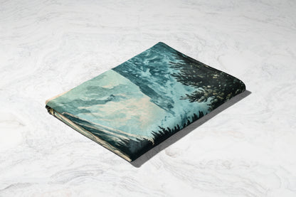 Scenic Mountain Forest Landscape Blanket Product